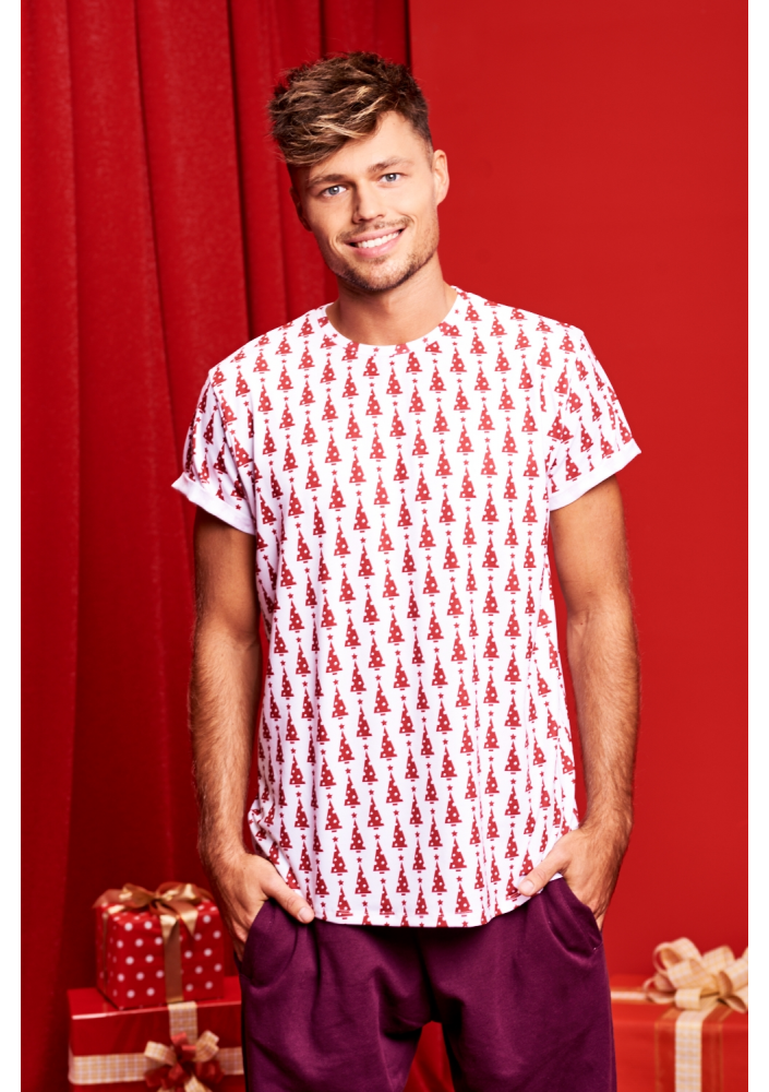 ŚWIĄTECZNA KOSZULKA MĘSKA CHOINKI ILM