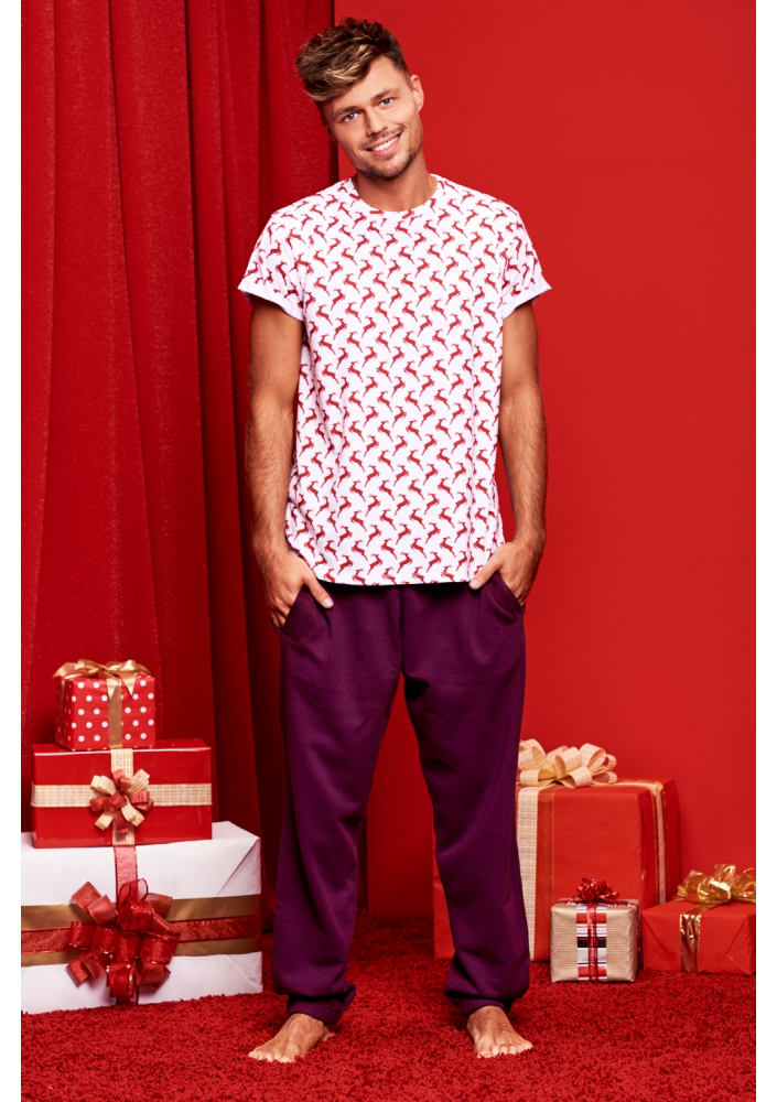 ŚWIĄTECZNA KOSZULKA MĘSKA RENIFERY ILM