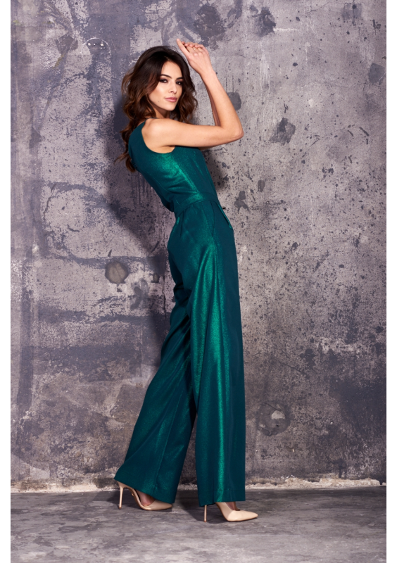 KOMBINEZON Z SZEROKĄ NOGAWKĄ