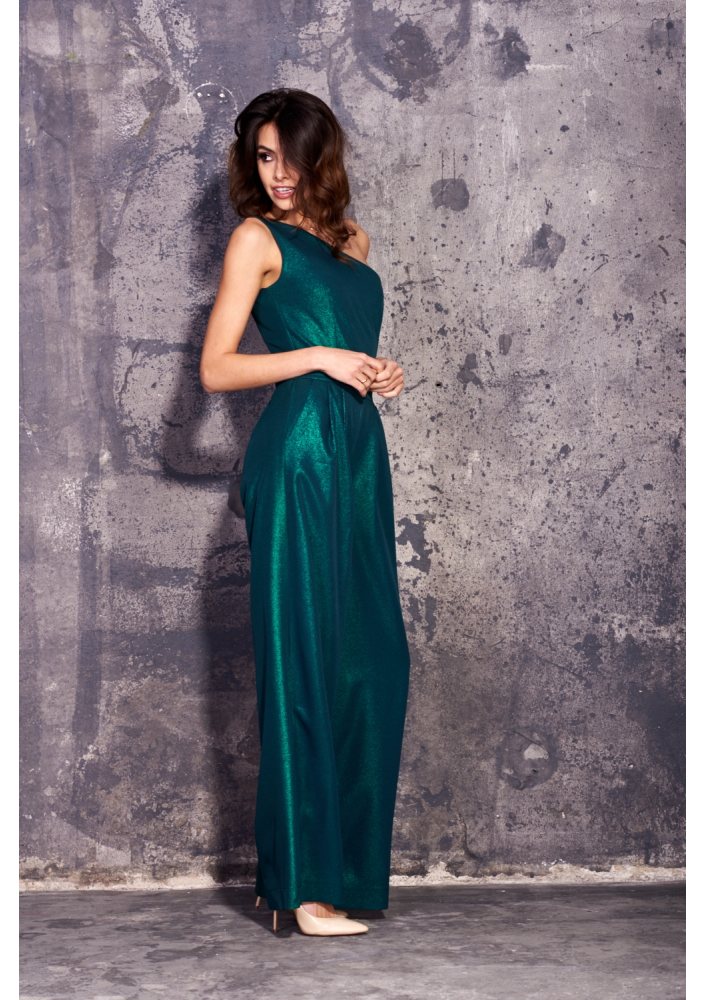 KOMBINEZON Z SZEROKĄ NOGAWKĄ