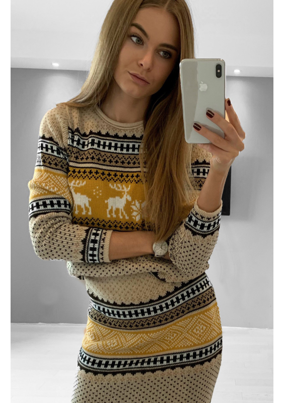 SWETROWY KOMPLET W NORWESKI WZÓR ILM A01