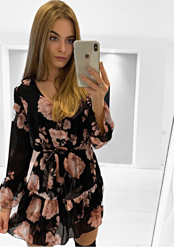 SUKIENKA ROSE PRINT ILM P01