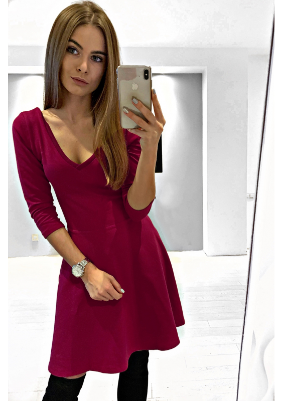 ROZKLOSZOWANA SUKIENKA Z BAWEŁNY ILM