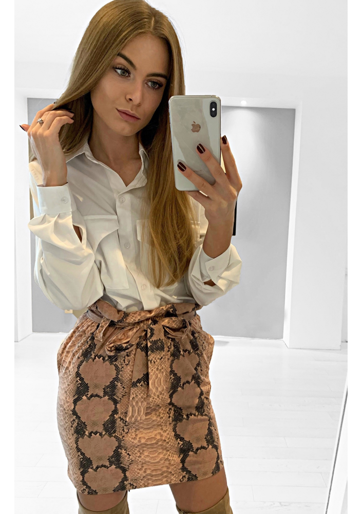 SPÓDNICZKA W WĘŻOWY PRINT