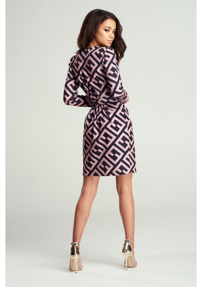 KOPERTOWA SUKIENKA SQUARE PRINT