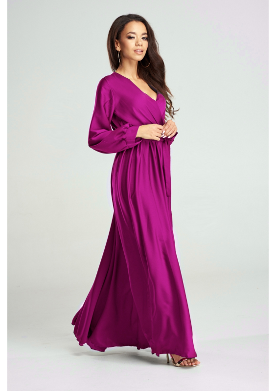 SUKIENKA MAXI  Z SATYNY