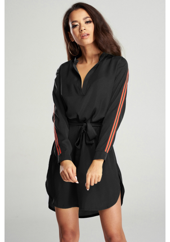 SATIN SHIRT DRESS