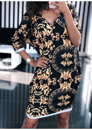 TUNIKA PRINT GOLD BAROCUE  ILM