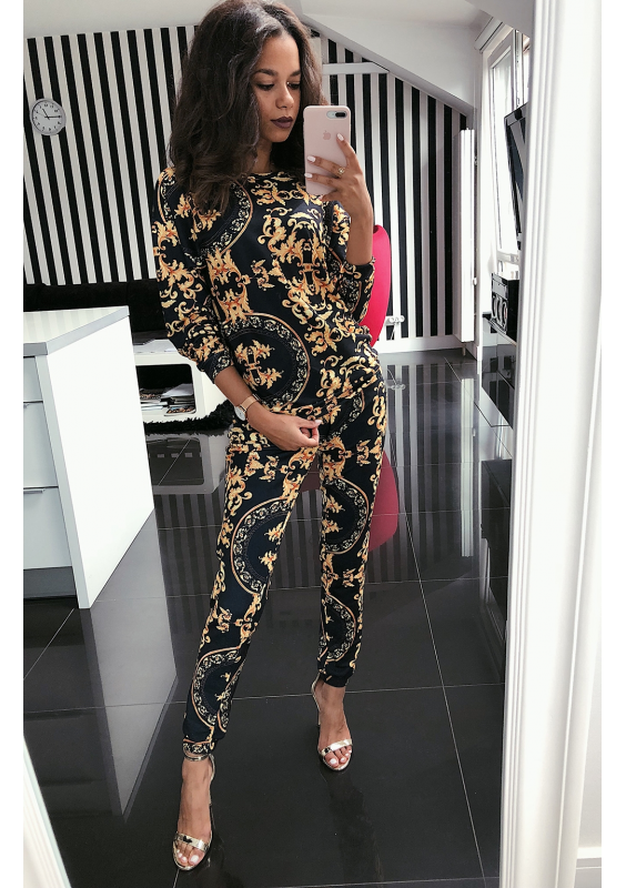 BLUZA PRINT GOLD BAROCUE  ILM