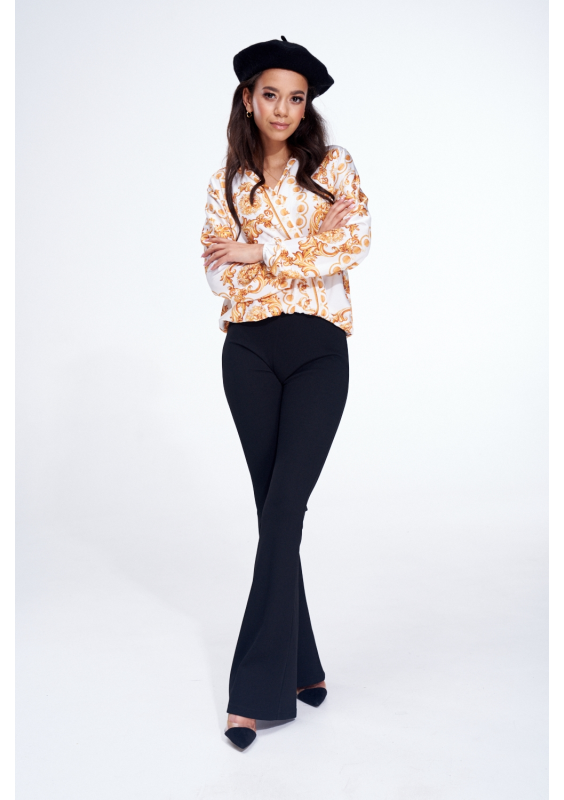 KOPERTOWA BLUZKA Z SATYNY GOLD ORNAMENT