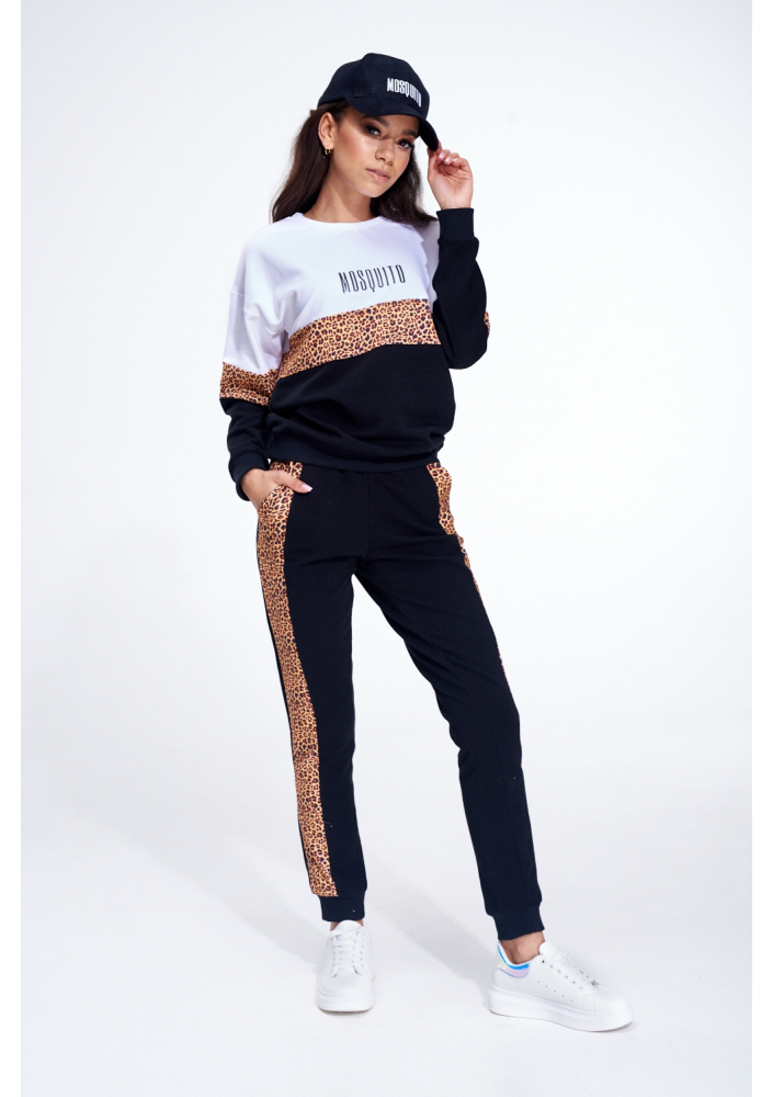 SPODNIE  ZE WSTAWKĄ LEOPARD  ILM