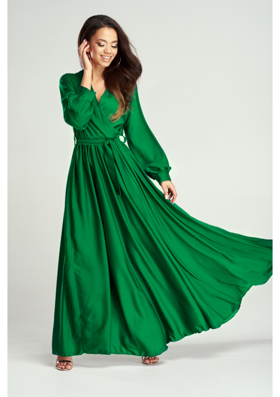 SUKIENKA MAXI  Z SATYNY