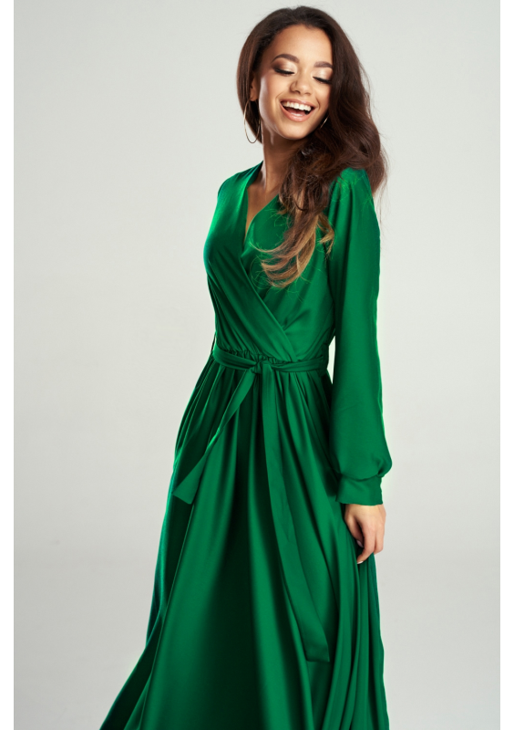 SUKIENKA MAXI  Z SATYNY