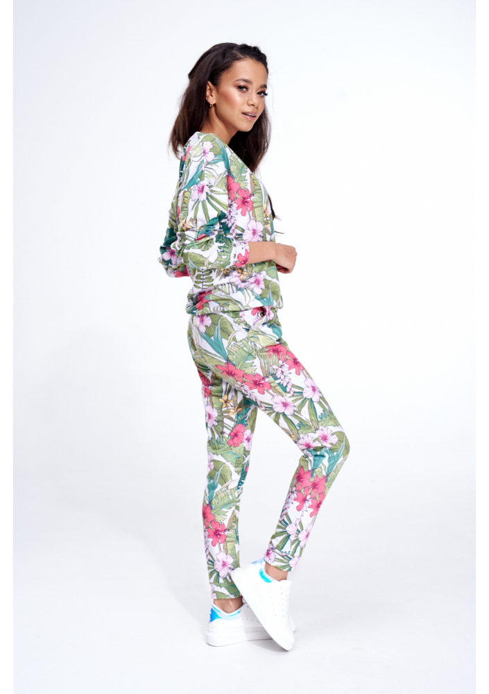 BAWEŁNIANA BLUZA FLOWER WHITE ILM