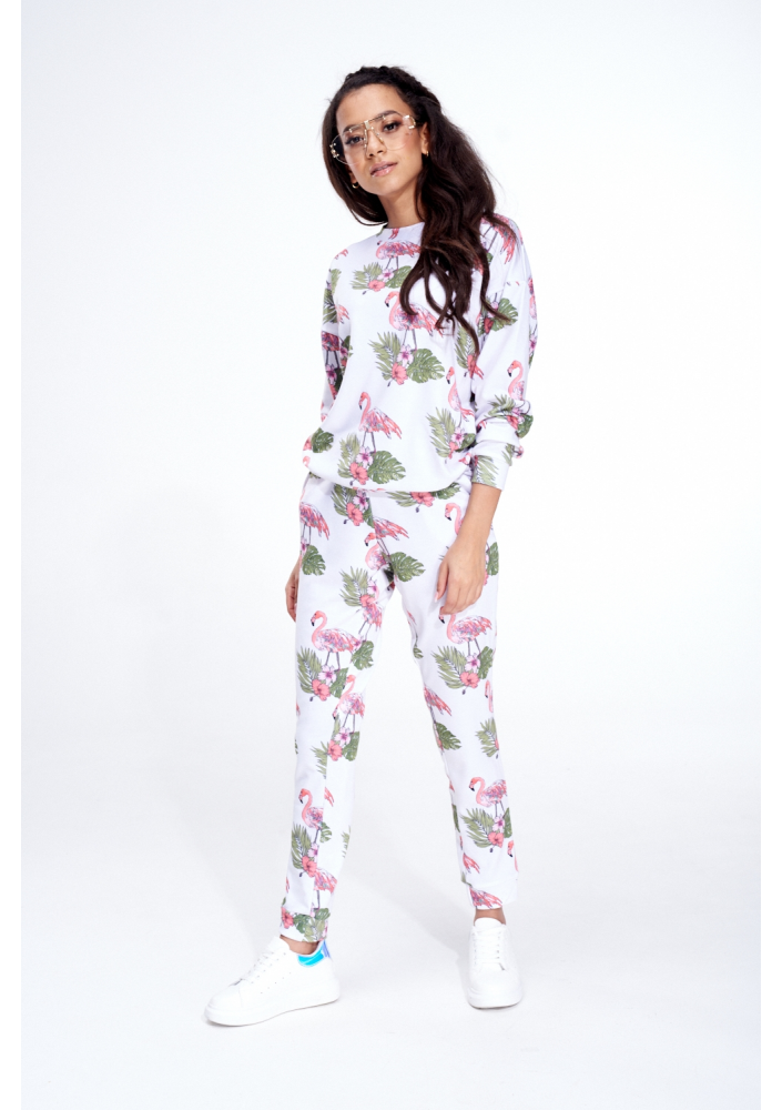 BAWEŁNIANA BLUZA FLAMINGOS ILM