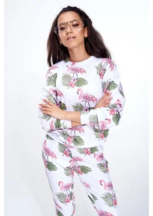 BAWEŁNIANA BLUZA FLAMINGOS ILM