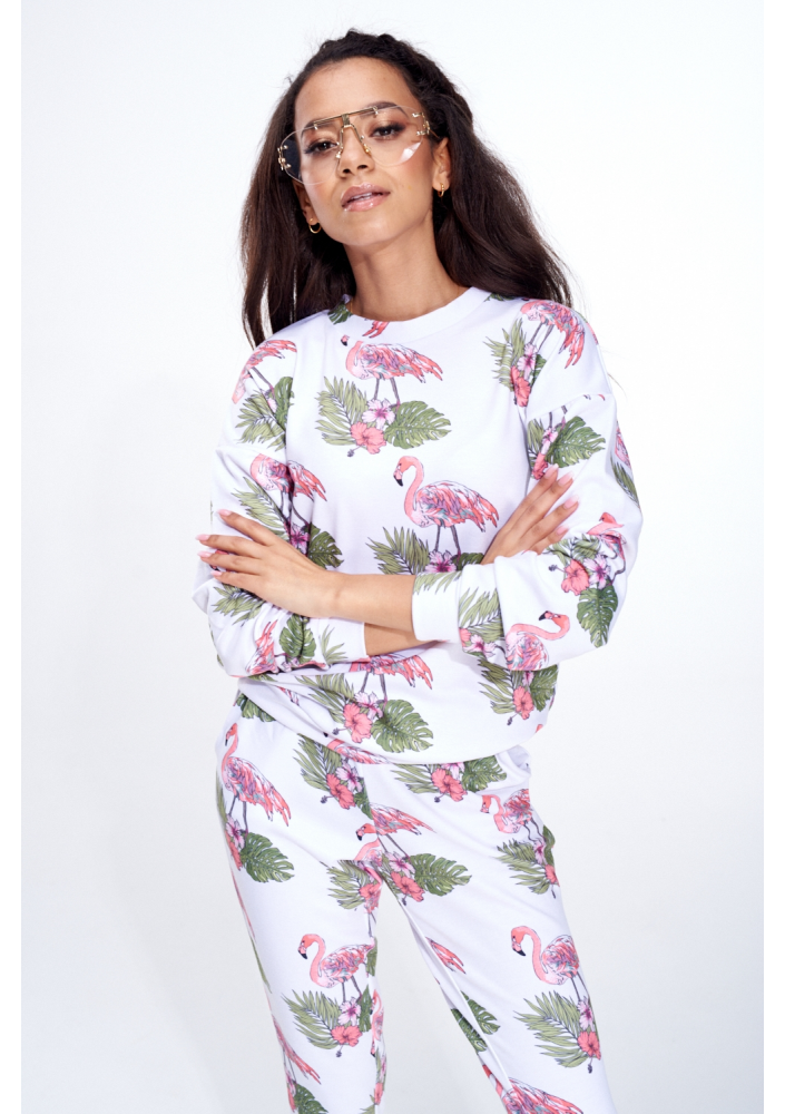 BAWEŁNIANA BLUZA FLAMINGOS ILM