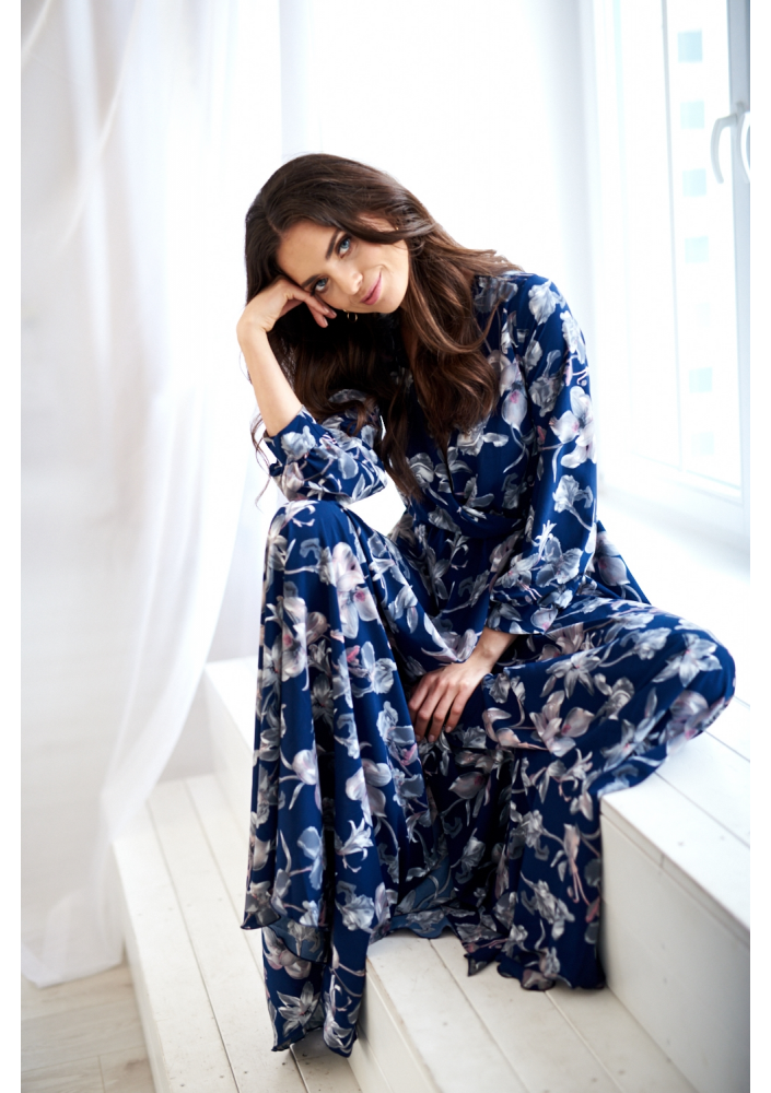SUKIENKA Z KOŁA MAXI NEVY FLOWERS