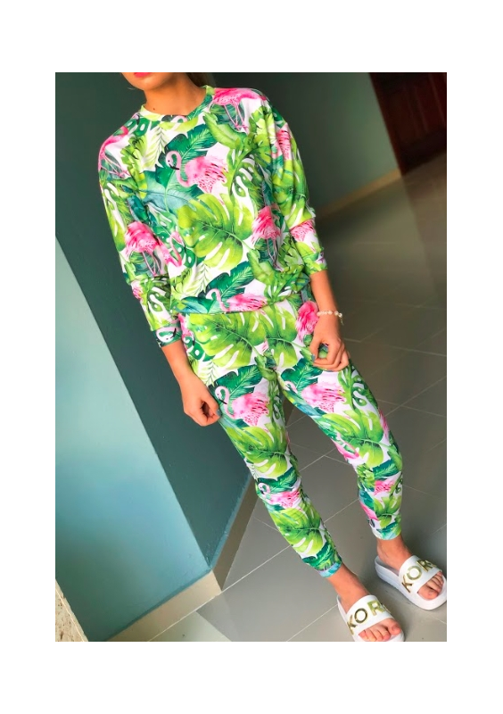 SPODNIE Z BAWEŁNY MONSTERA  ILM