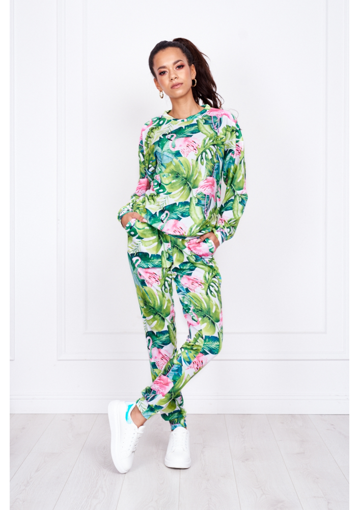 SWEATPANTS IN MONSTERA PRINT ILM