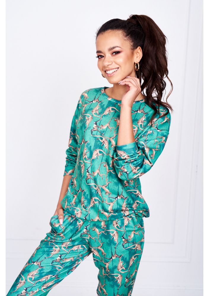 MONKEY SWEATPANTS PRINT ILM