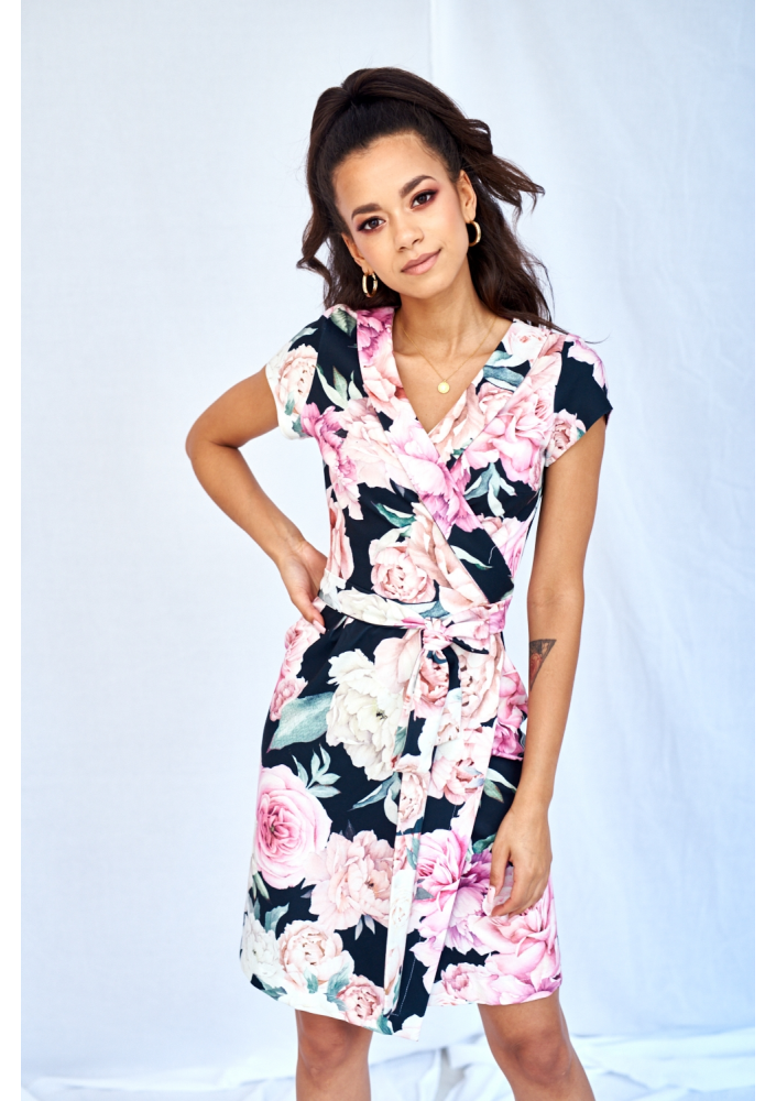 KOPERTOWA SUKIENKA BLACK ROSE