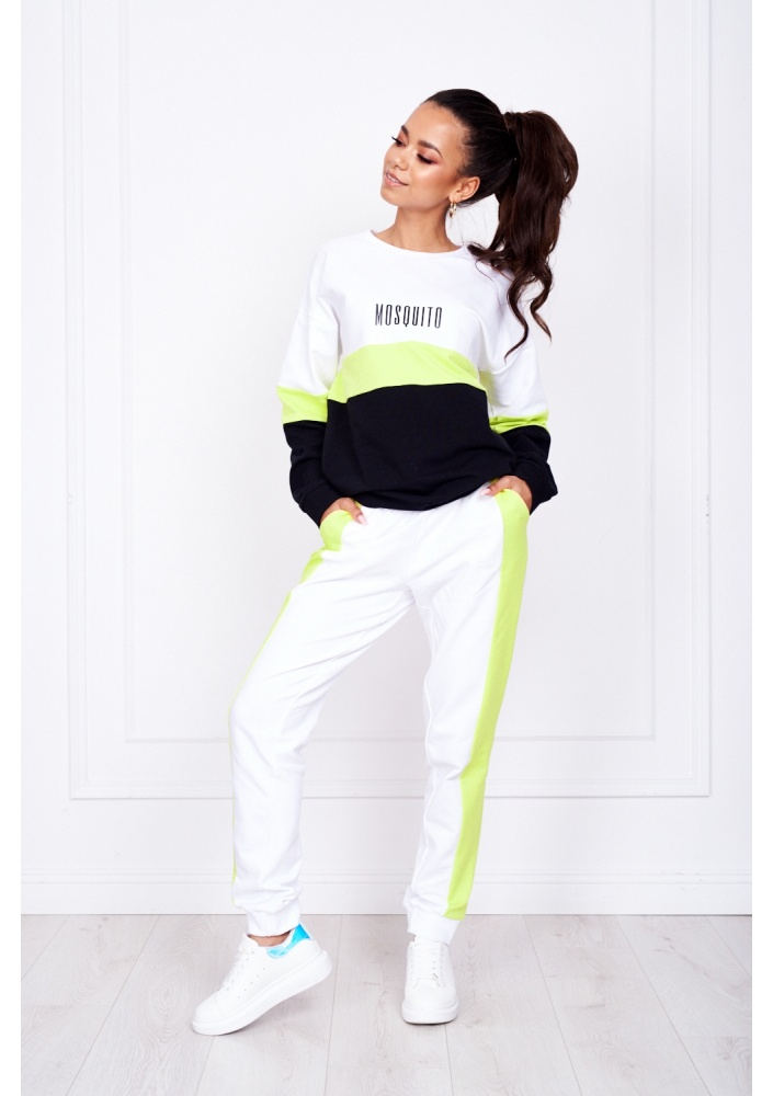 SWEATSHIRT WITH NEON COLOR BLOCK ILM