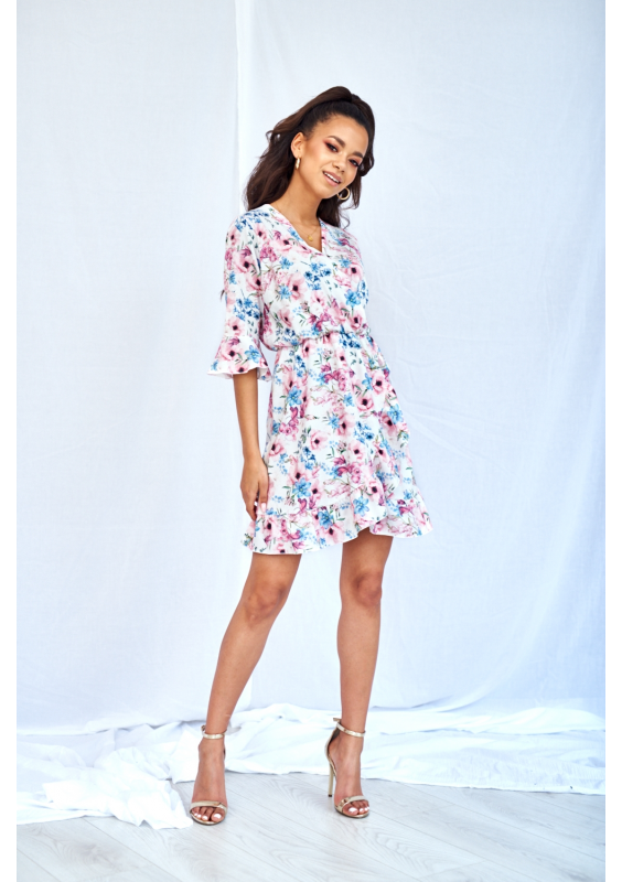 KOPERTOWA SUKIENKA PASTEL FLOWERS