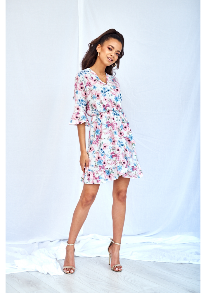 KOPERTOWA SUKIENKA PASTEL FLOWERS