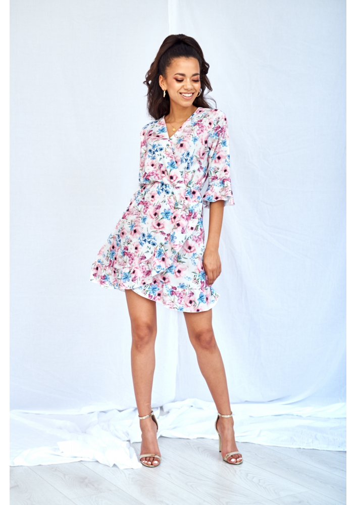 KOPERTOWA SUKIENKA PASTEL FLOWERS