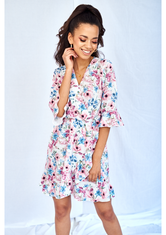 KOPERTOWA SUKIENKA PASTEL FLOWERS
