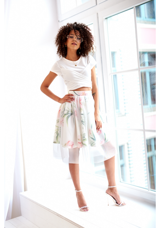 BAWEŁNIANY TOP WIĄZANY