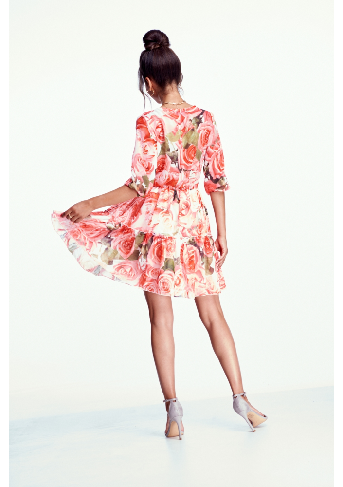 SUKIENKA Z SZYFONU ROSE