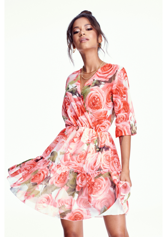 SUKIENKA Z SZYFONU ROSE