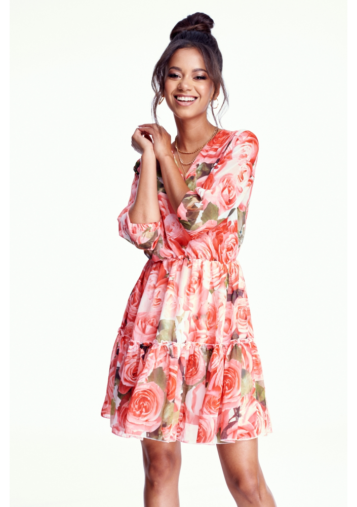 SUKIENKA Z SZYFONU ROSE