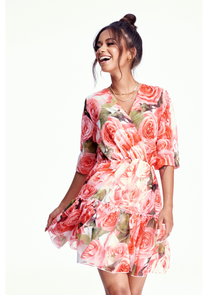 SUKIENKA Z SZYFONU ROSE