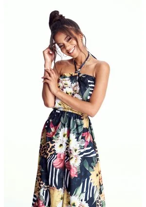SUKIENKA MAXI JUNGLE PATCHWORK
