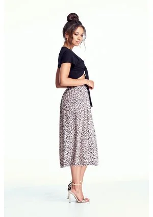 SPÓDNICA MIDI LEOPARD ILM