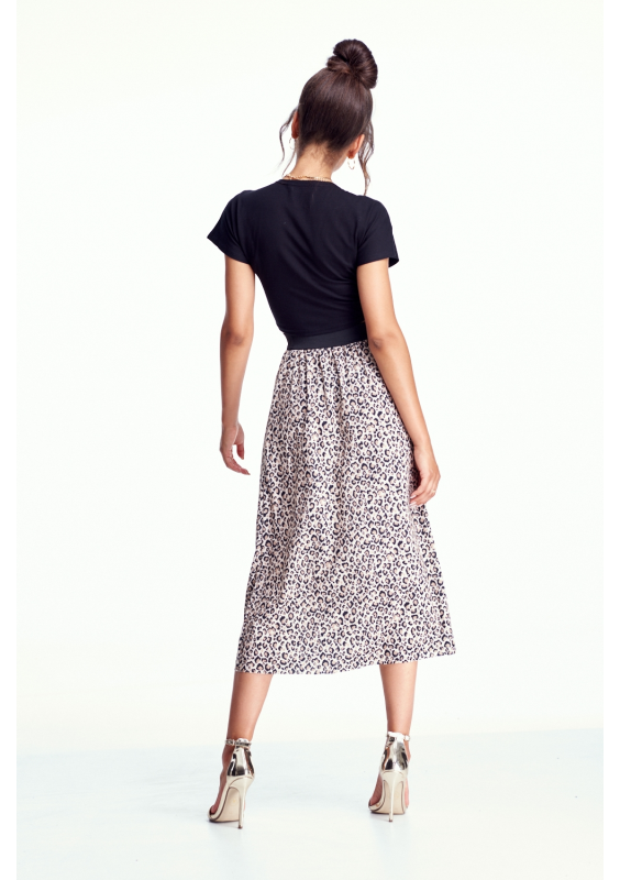 SPÓDNICA MIDI LEOPARD ILM