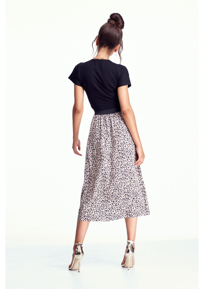 SPÓDNICA MIDI LEOPARD ILM
