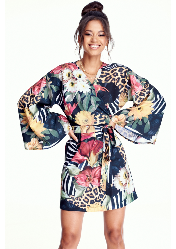 KOPERTOWA SUKIENKA JUNGLE PATCHWORK