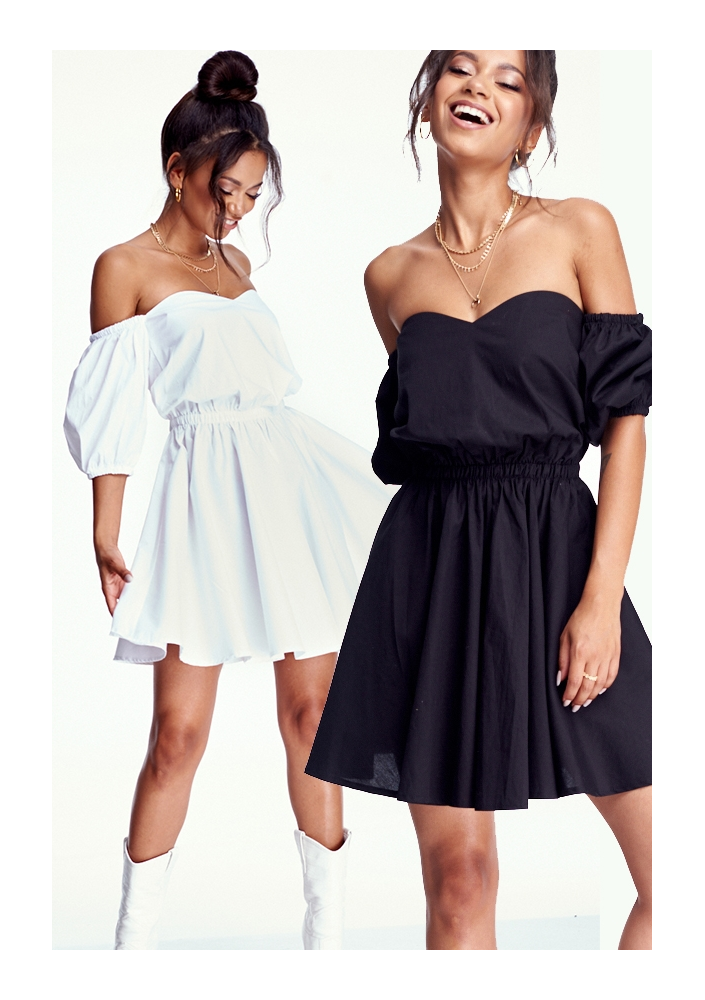 SUKIENKA Z POPELINY W STYLU HISZPAŃSKIM