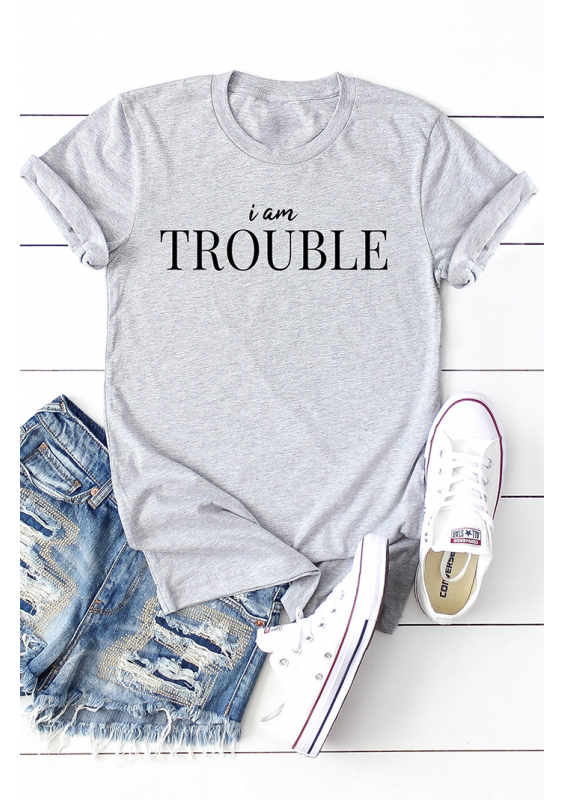 T-SHIRT  "IM TROUBLE" ILM