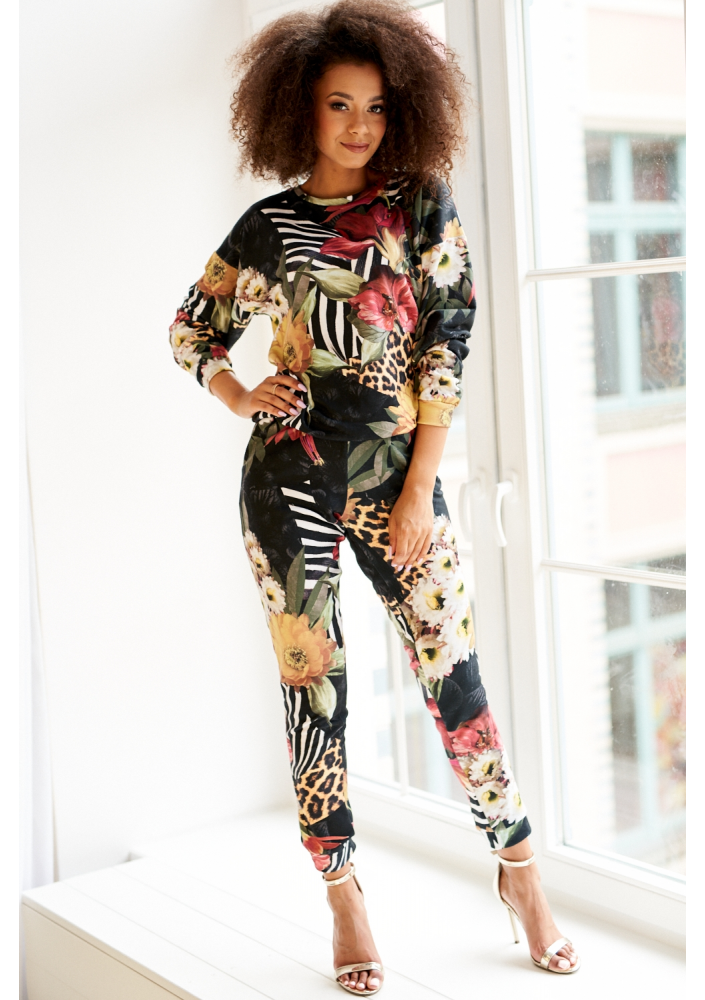 BLUZA JUNGLE PATCHWORK PRINT ILM