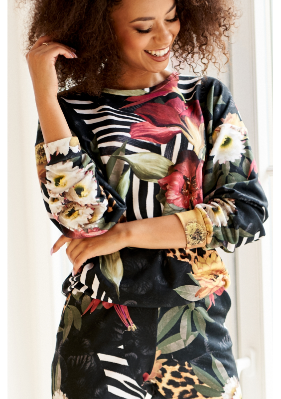 BLUZA JUNGLE PATCHWORK PRINT ILM