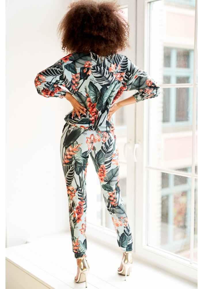 SPODNIE EXOTIC LEAVES PRINT ILM