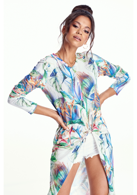 TUNIKA ZE SWETERKA PRINT