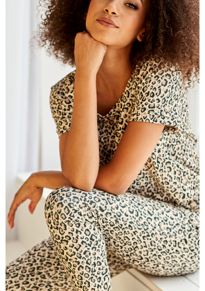 KOMBINEZON Z ELANY LEOPARD PRINT