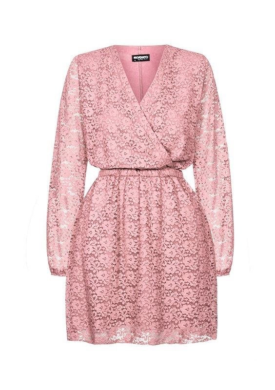 CROSSOVER LACE DRESS