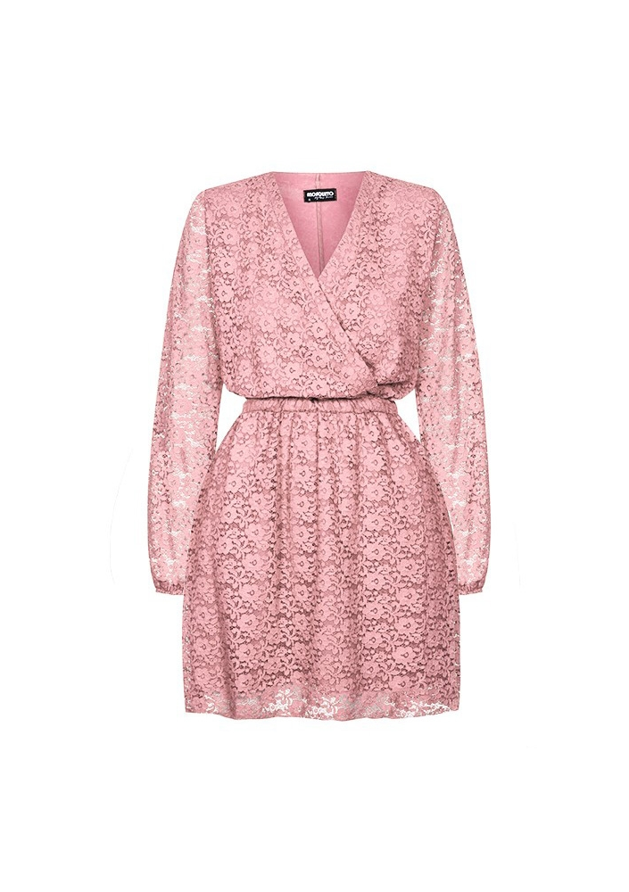 CROSSOVER LACE DRESS